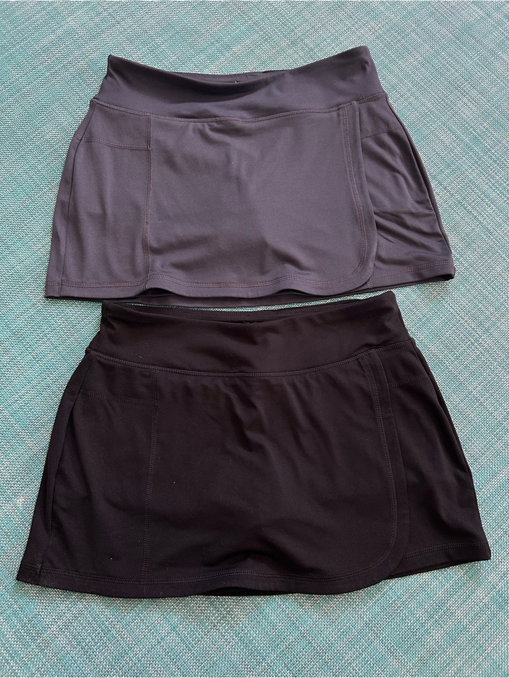 Old Navy Black and Charcoal Athletic Skorts Duo